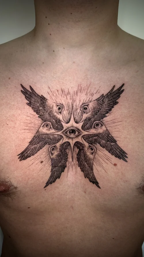 Body piercing — fine detail work